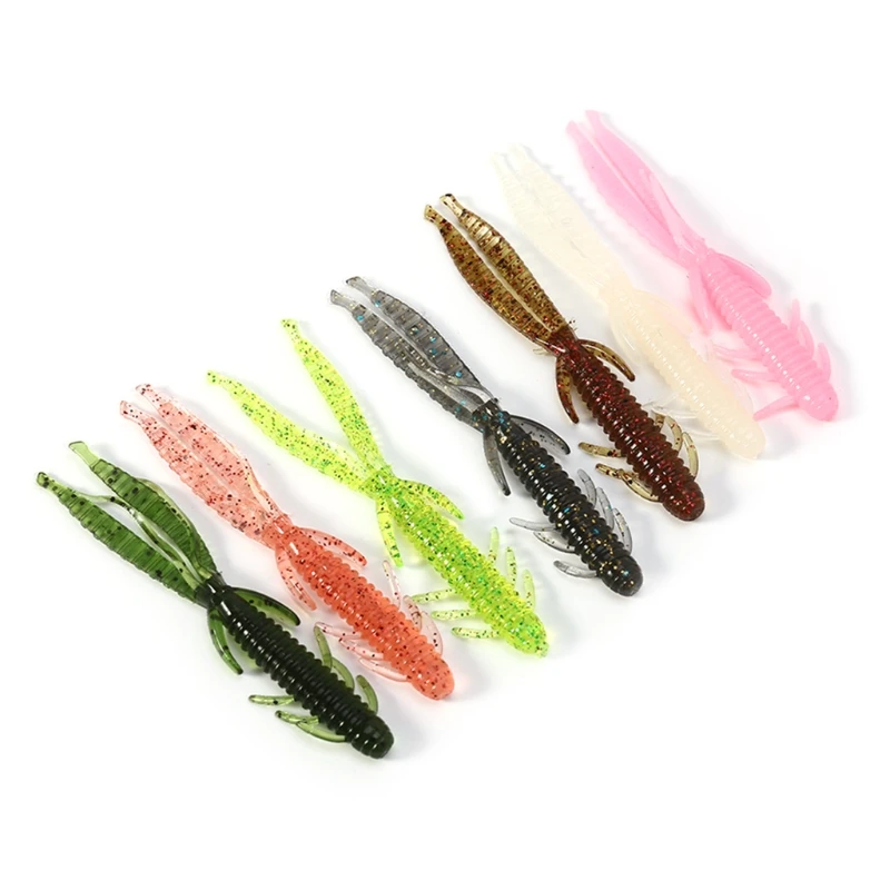 

5pcs Artificial Silicone Fishing Lure Soft Shrimp Salt Smell Crank Sea Worm Bait