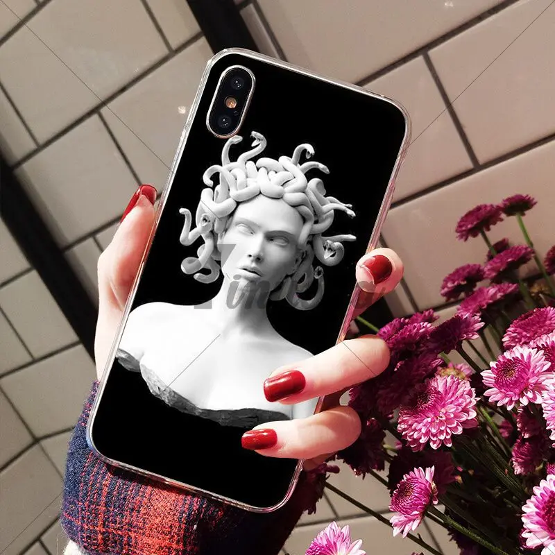 Medusa Vaporwave Glitch Art