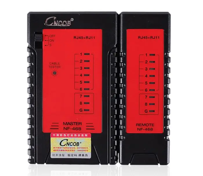 

CNCOB CN NF-468 multifunctional network cable tester, RJ45 / RJ11 telephone line and Internet survey line tools.