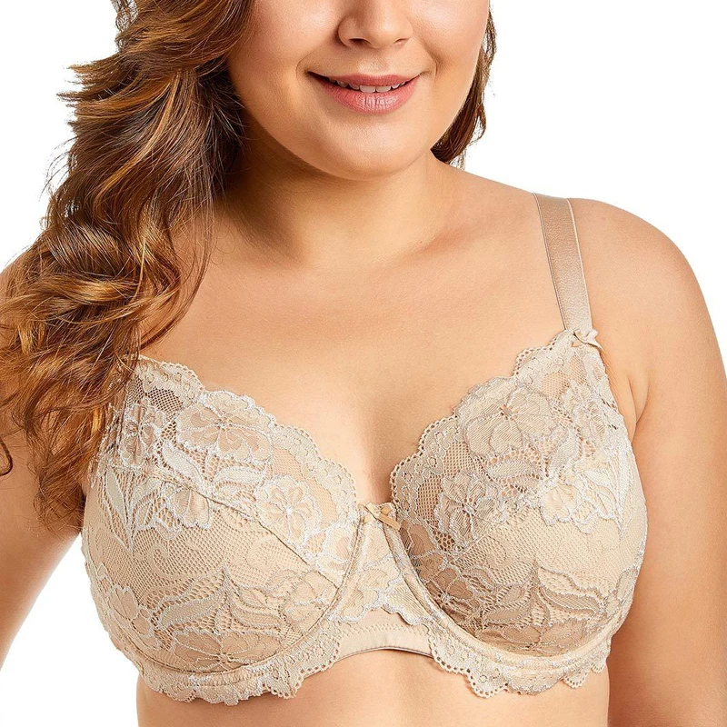 34 36 38 40 42 44 C D DD E F G H BAICLOTHING Женская Большой размеры полный охват без подкладки на