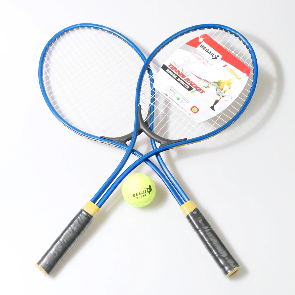 Набор из 2 теннисных ракетки для подростков, тренировка, теннис, качественный материал, струна для теннисной ракетки, тренировочный мяч для занятий спортом