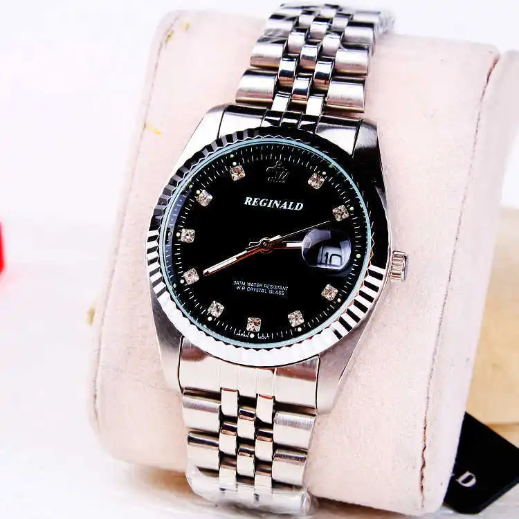 

Fashion Brand Reginald Brand High-grade Diamond Scale Business Calendar Genuine Lijinu Man Gift Watch Manufacturers Wristwatches