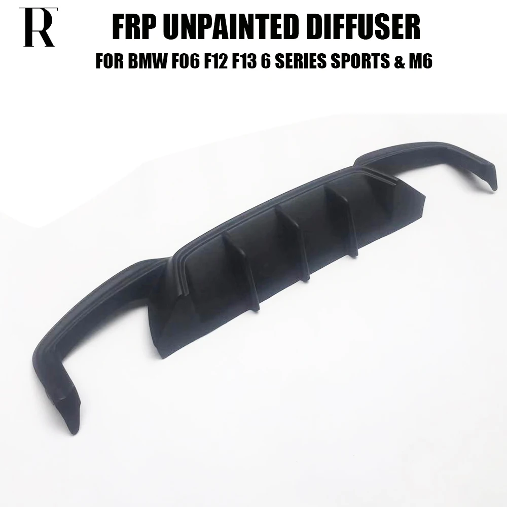 Неокрашенный диффузор для заднего бампера M6 ABS BMW F06 F12 F13 640i 640d 650i 650d M tech Sport & Real 2012