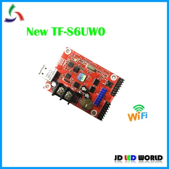 

TF-S6UW0 wifi LED controller card comes with 1*HUB08 & 2*HUB12 USB+WIFI supports Single & Dual color LED Module P10 P4.75 P7.62