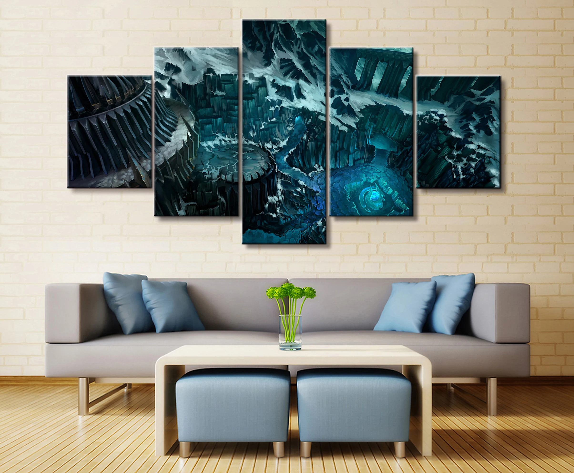  5 Piece Video Game WOW Warcraft DOTA 2 Painting Poster Decorative Mural Art Room Wall Decor Canvas 
