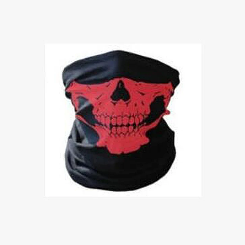 الجمجمة وشاح سلس عصابة رياضية للرأس الرجال النساء مخيف قناع الدراجات باندانا التمويه الرقبة الجرموق دراجة نارية الوجه درع عازلة