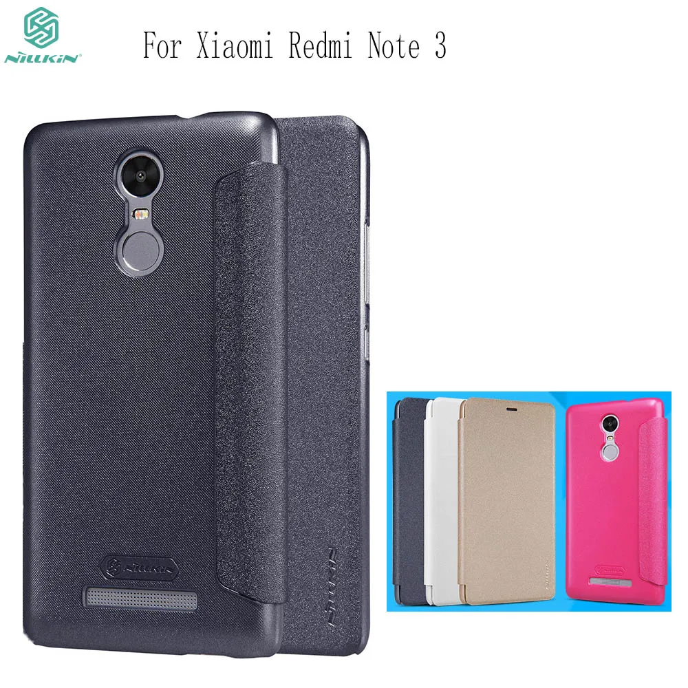 Чехол Nillkin для Xiaomi Redmi Note 4 блестящий кожаный чехол книжка 3/ 4X магнитные смарт