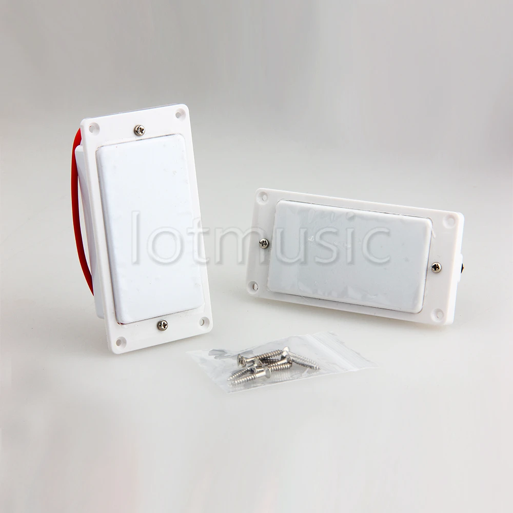 

Electric Guitar Pickups Humbucker Double Coil Pickup Guitar Parts Accessories Bridge Neck Set White