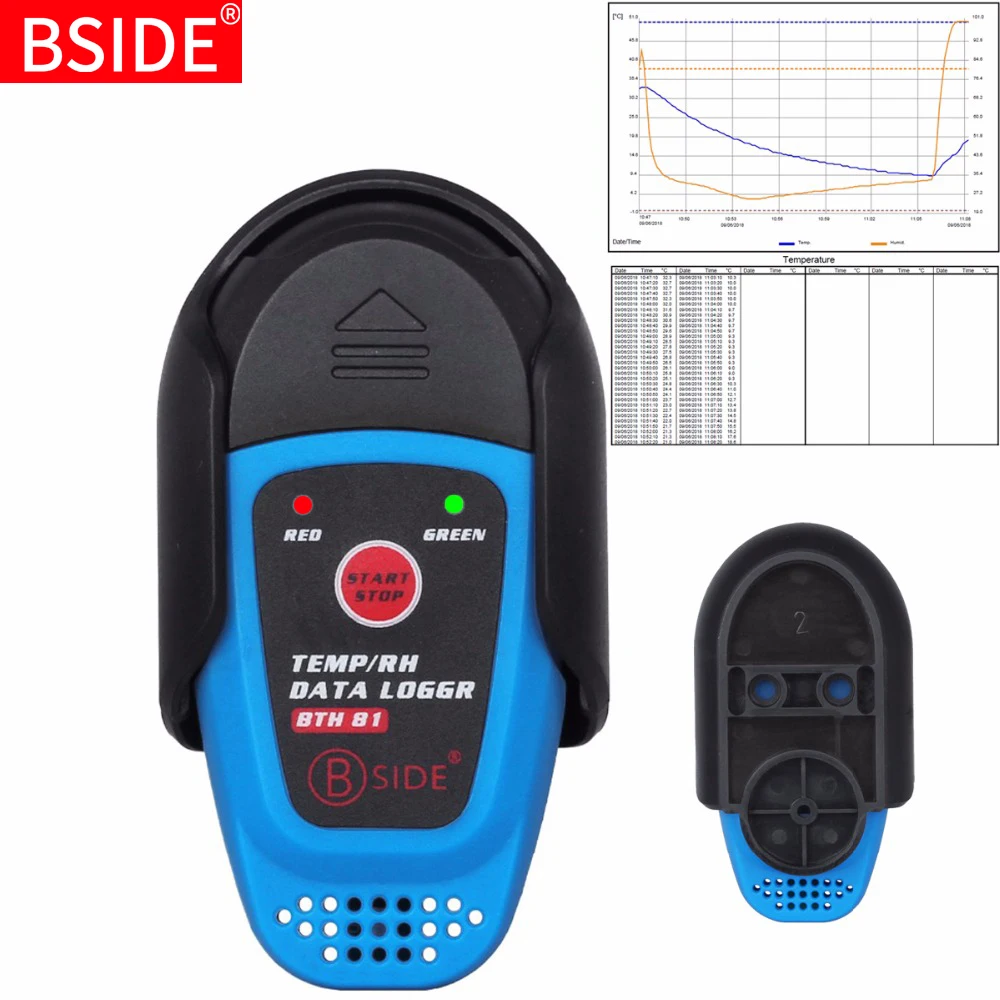  Intelligent Temperature Humidity data logger BSIDE BTH81 For cold chain drug storage USB automatic 