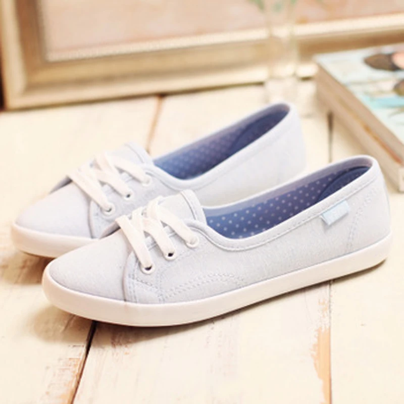 Женская обувь на плоской подошве вулканизированной для работы Espadrilles однотонные
