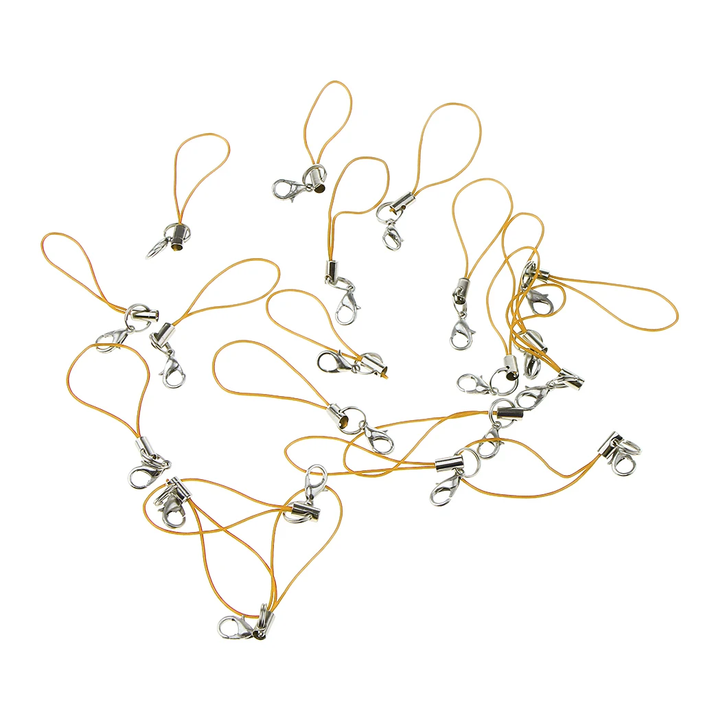 20pcs DIY Mobile Cellphone Keychain Lanyard Charms DIY Rope for Keychain, Cell Phone, Mp3, Mp4, Mini Camera Accessories