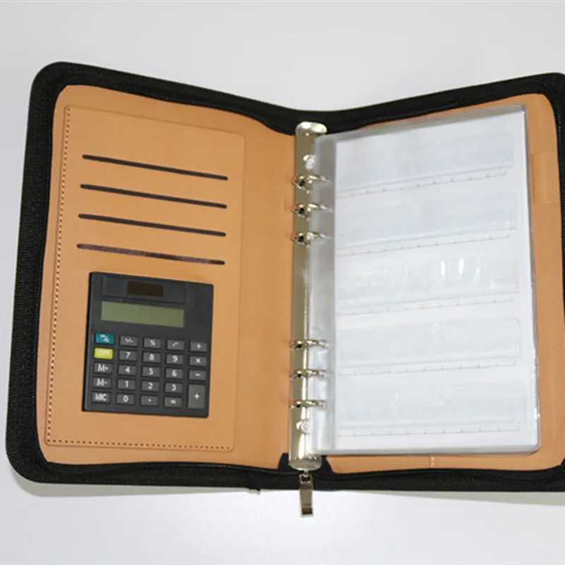 Nova coleção vazia burs carteira incluem 100 buracos por página e 5 páginas por conjunto usado