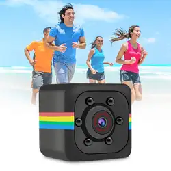 Мини Автомобильный видеорегистратор Камера красочные мини Камера Sq11 HD видеокамера 1080 P ИК Ночное видение спортивные Dash Cam 12MP черный