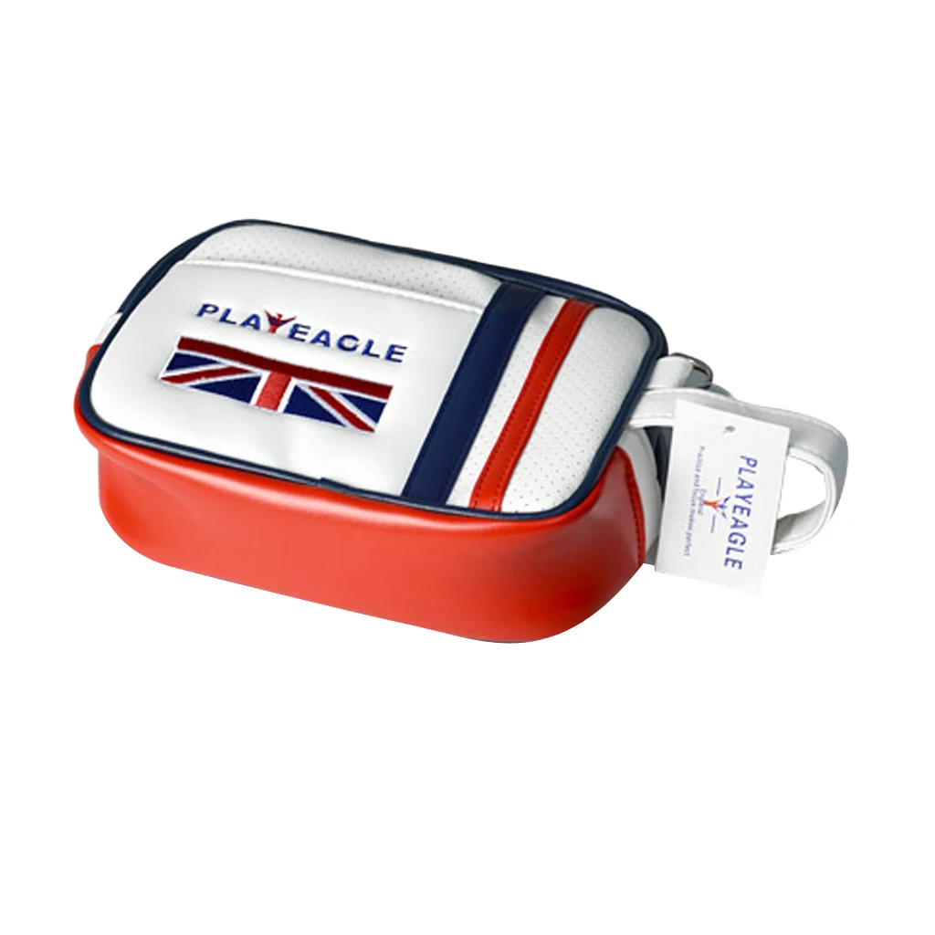 Unisex Golf Pouch Bag Handbag PU Matreial Zipper Mini Golf Bag Valuables Cell Phone Pouch Makeup Cosmetic Bag for Men Women