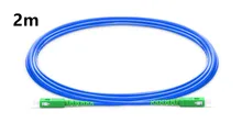 2m SC APC to SC APC Simplex Single Mode Armored PVC (OFNR) Patch Cable, Cable Jumper sommer cable sc goblin white