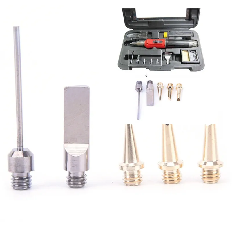 5Pcs/Set Fit for HS 1115K Ignition Butane Soldering Iron tip Self