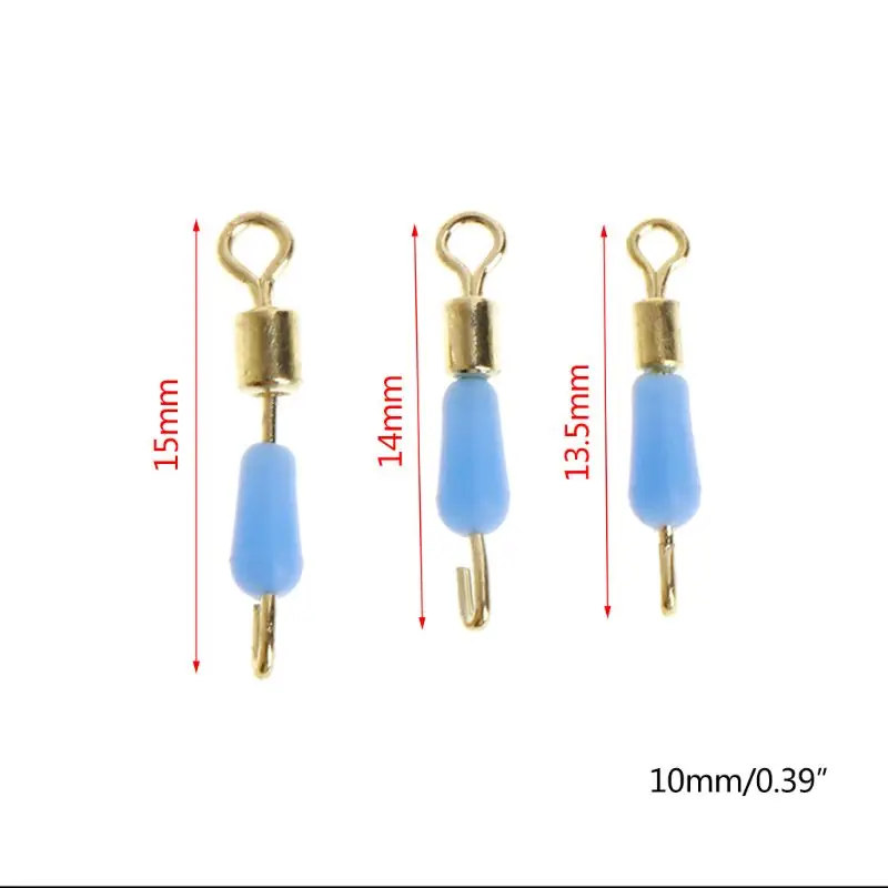 10 шт./партия рыболовная леска зажим силиконовый шарик поворотный анти обертывание подлиния разъем быстро вращающиеся аксессуары