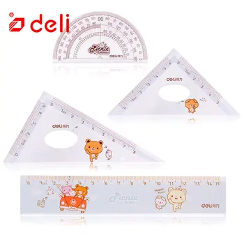 

Deli New Ruler Protractor Square Triangle Set Students Drawing Measuring Ruler Maths Geometry Ruler Set Office School Supplies