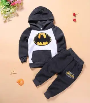 

Best Sale Children Suit 2019 Spring Autumn Kids Baby Boy Clothes Batman Cartoon Suit with Cashmere Baby Boys Girls Set FZ9024