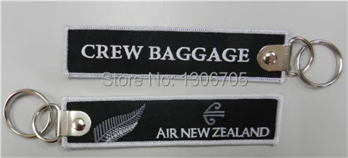 Air New Zealand экипажа багажа вышитые брелки