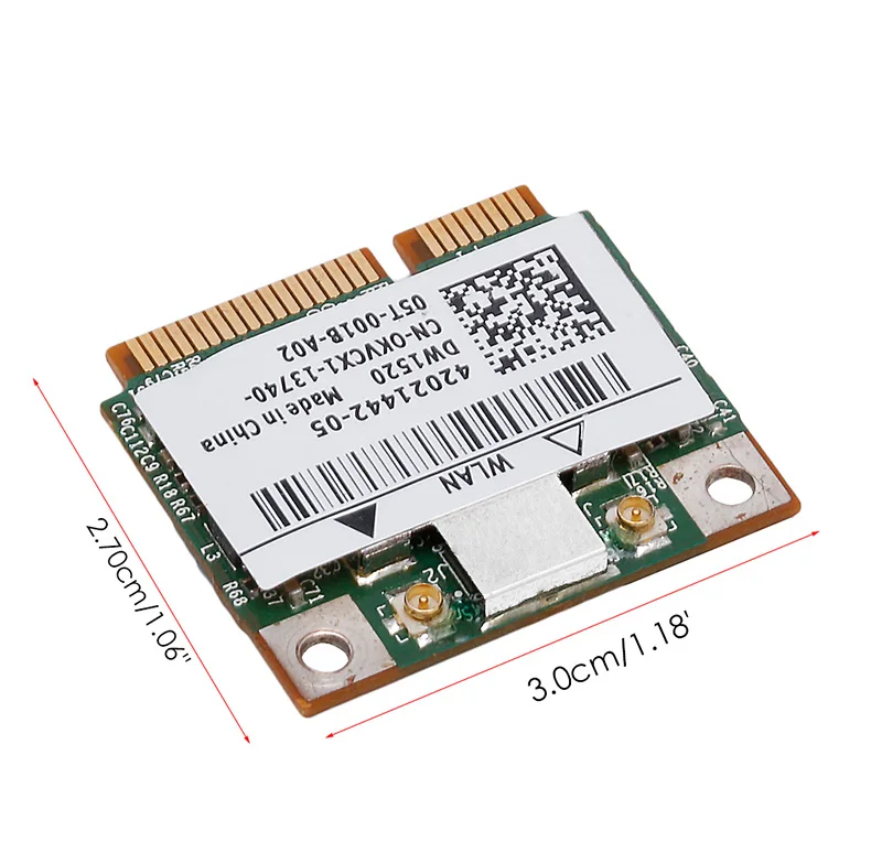 DW1520 двухдиапазонный беспроводной AGN Половина мини PCI-E BCM943224HMS wifi карта для DELL