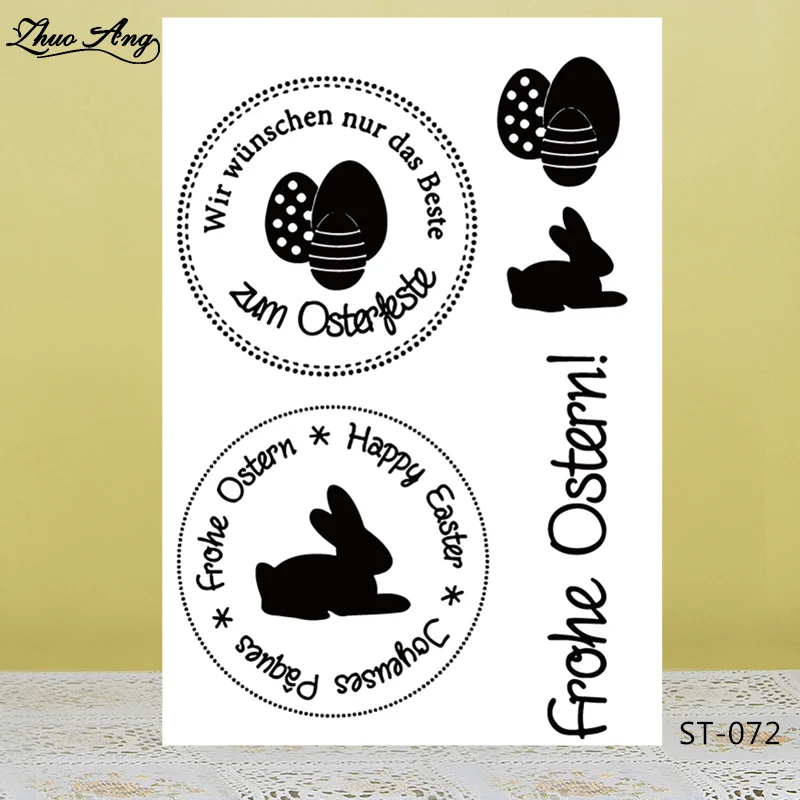 

New Easter Cartoon Rabbit Design Transparent Silicone Stamp / Seal DIY Scrapbook / Album Decoration Clear Stamp