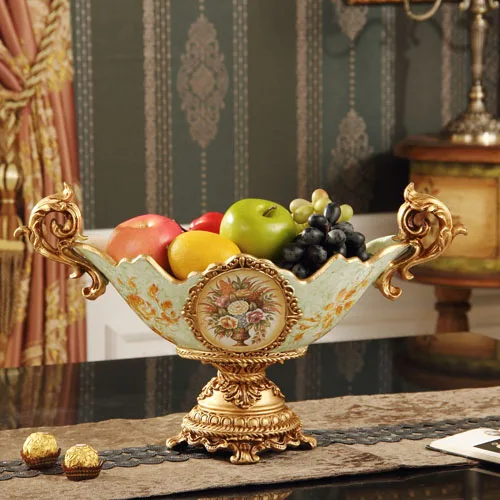 

High-end European retro decor decoration room Home Furnishing fruit tray box housewarming gift wedding