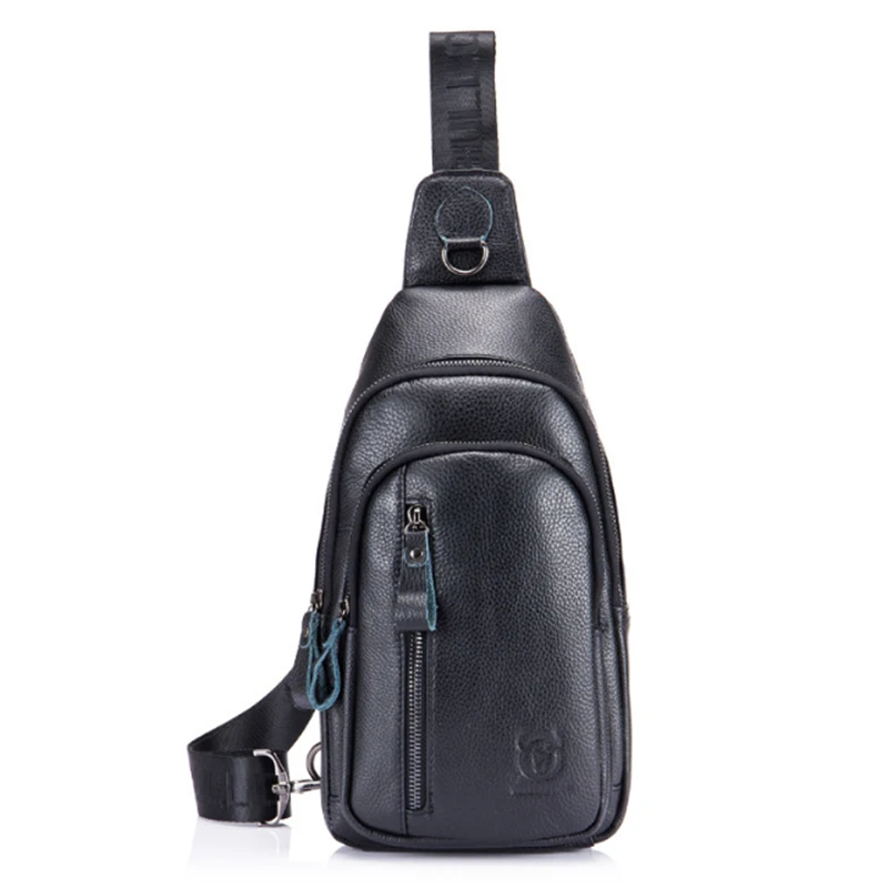 

BULLCAPTAIN Crossbody Fashion Bags Genuine Leather Men's Brand Men's Music Bags Small Shoulder Bag Men's Shoulder Bag Messenge
