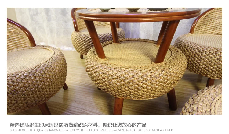 Плетением и алюминиевым каркасом плетеное кресло из ротанга в комплекте гостиная мебель для гостиной чайный стул из ротанга мебель из ротанга уличная мебель стол деревянная мебель