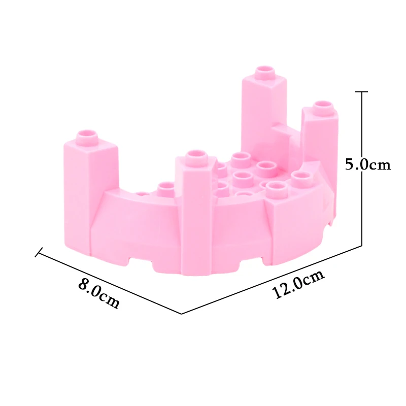Классический большой замок строительные блоки аксессуары совместим с Duplo кирпичи принцесса игрушка крепостный фонарь Флаг башня мост подарок