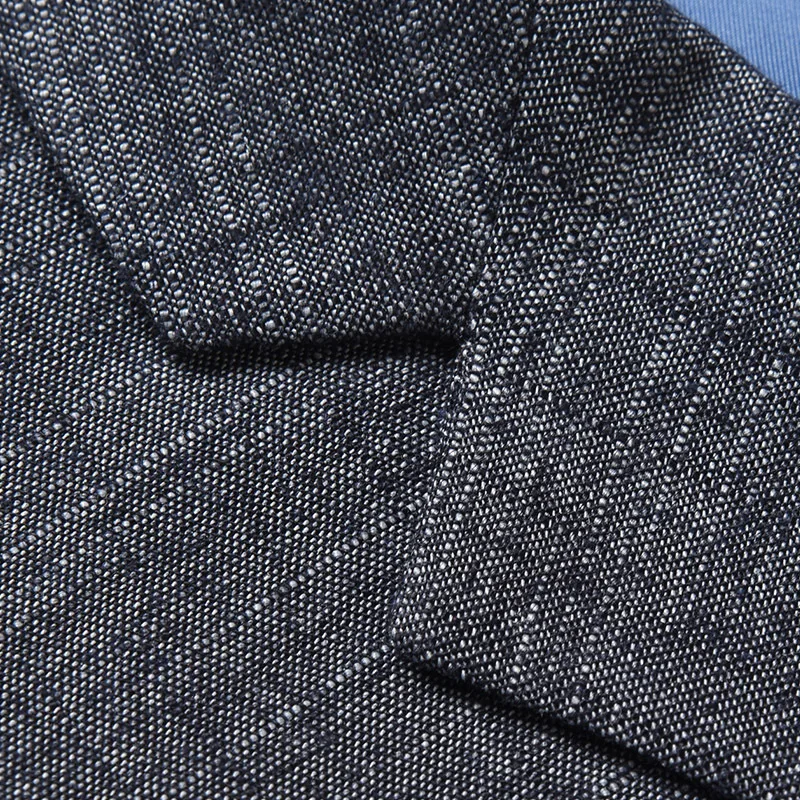 Men's suits 2019 spring new thin trend solid Gray color Slim business casual jacket costume Cotton Chinese Style Single Breasted Men's suits 2019 spring new thin trend solid Gray color Slim business casual jacket costume Cotton Chinese Style Single Breasted