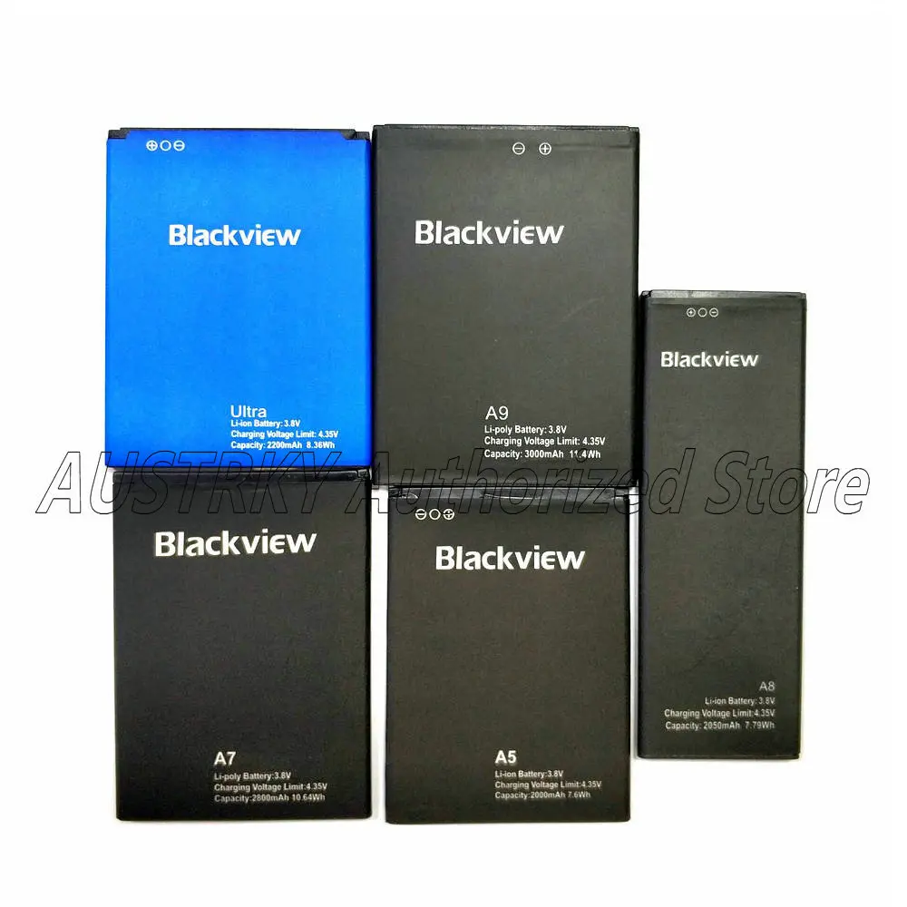 

1PCS Original 3.8V Blackview Ultra A6 A5 A7 A8 A9 Li-ion Phone Replacement Battery Bateria Accumulator + Tracking Code