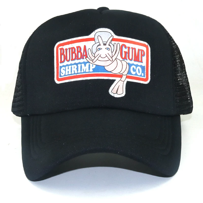 Модная кепка для костюмированной вечеринки в стиле унисекс, Кепка с сеткой, регулируемая бейсбольная кепка BUBBA Gump, спортивные шапки, Летние повседневные кепки, cheapu
