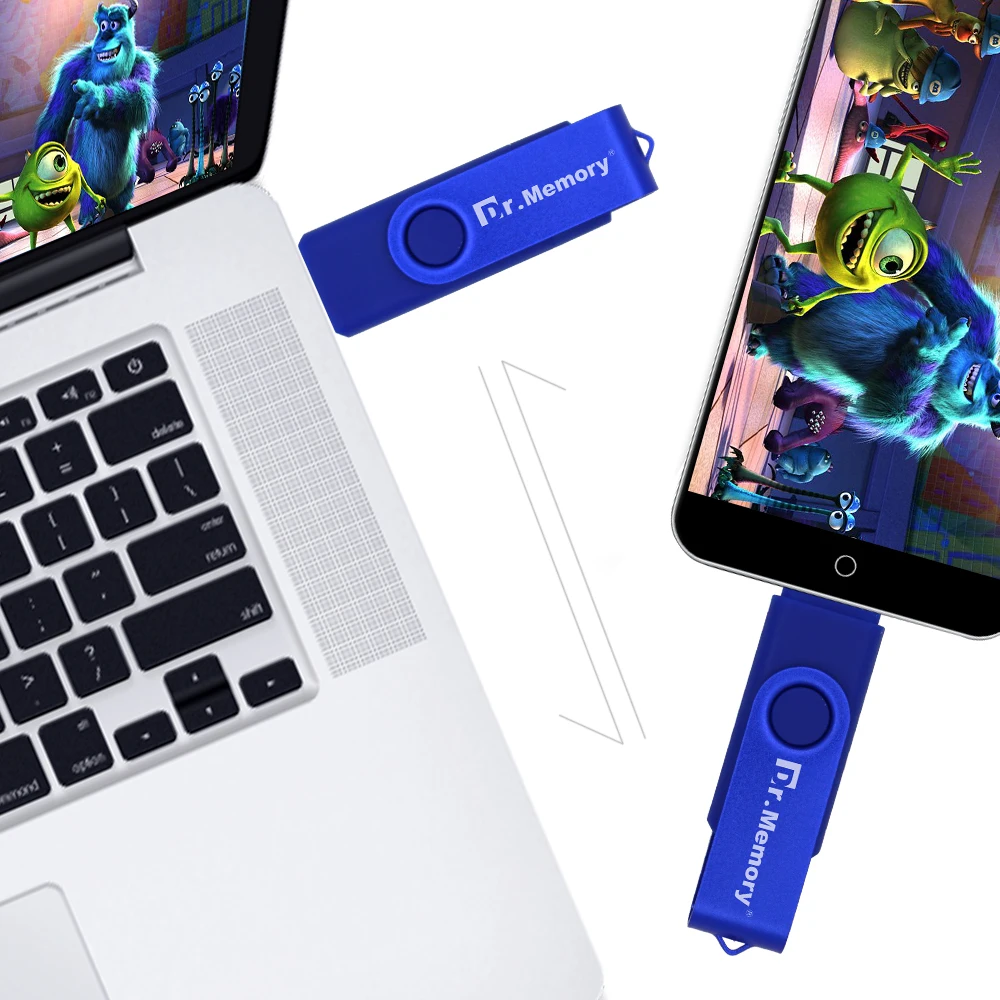 OTG USB флеш-накопители 64 ГБ для планшетов на Android, цветной металлический OTG флеш-накопитель для мобильного телефона, 32 ГБ, 4 ГБ, 8 ГБ, 16 ГБ, флеш-накопитель, карта памяти