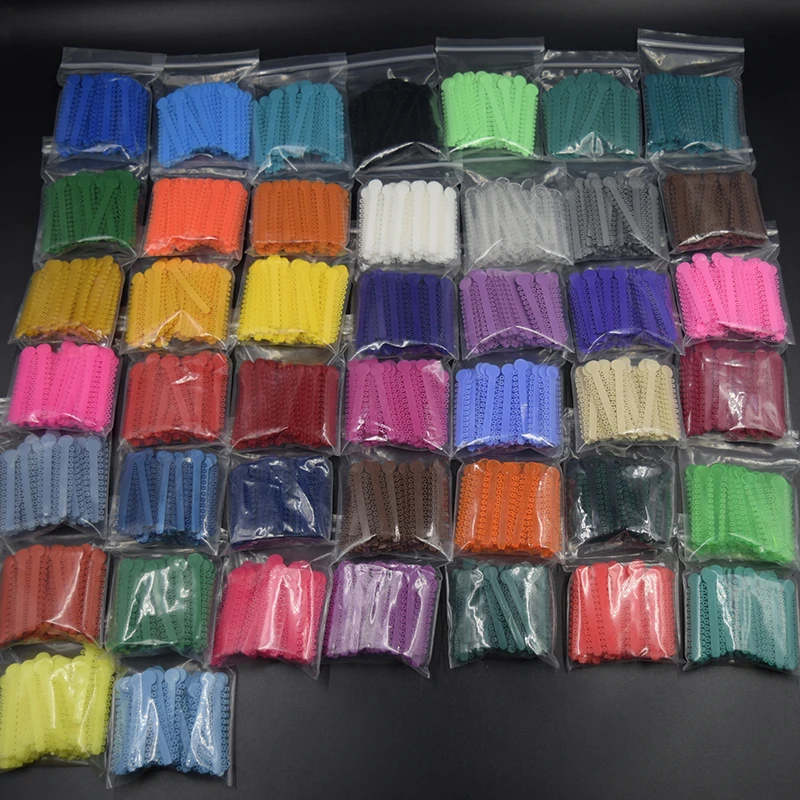 

45 Packs Dental Orthodontics Ligature Ties Elastic Rubber Bands Braces (45 Colors) Each Color One Pack