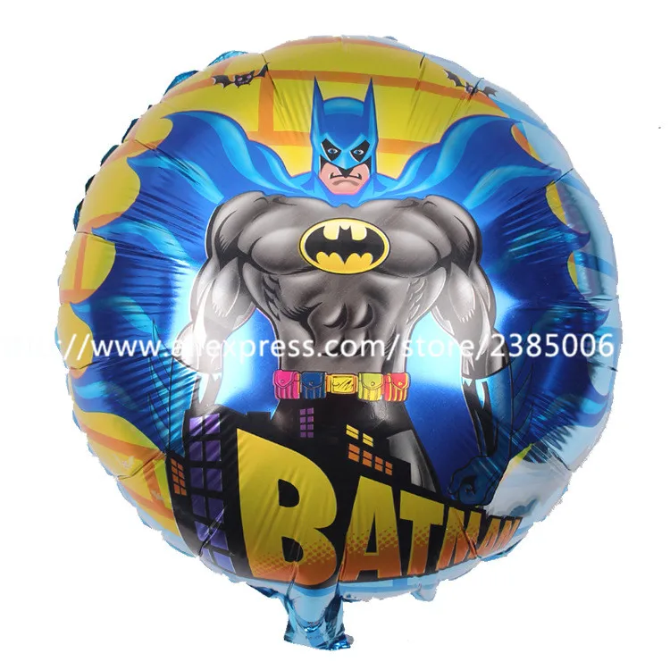 10 шт./лот 18 дюймов Супермен воздушные шарики "Бэтмен" для детей вечерние hero Гелиевый шар надувной Детский наряд для дня Рождения