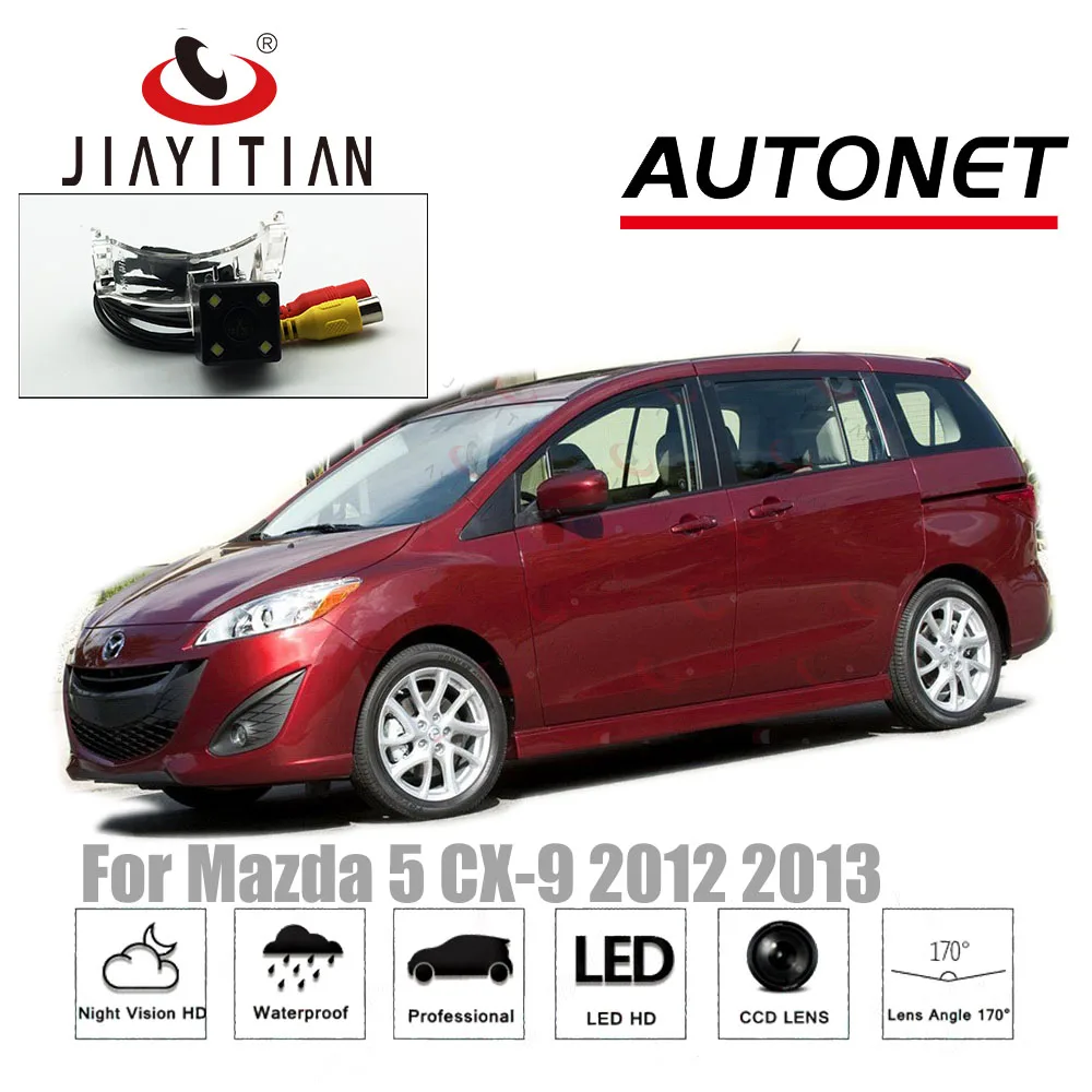 

JIAYITIAN Rear View Camera for Mazda 5 CX-9 2012 2013 2015 2017/Reverse Camera/CCD/Night Vision/Parking Assistance/Reserved hole