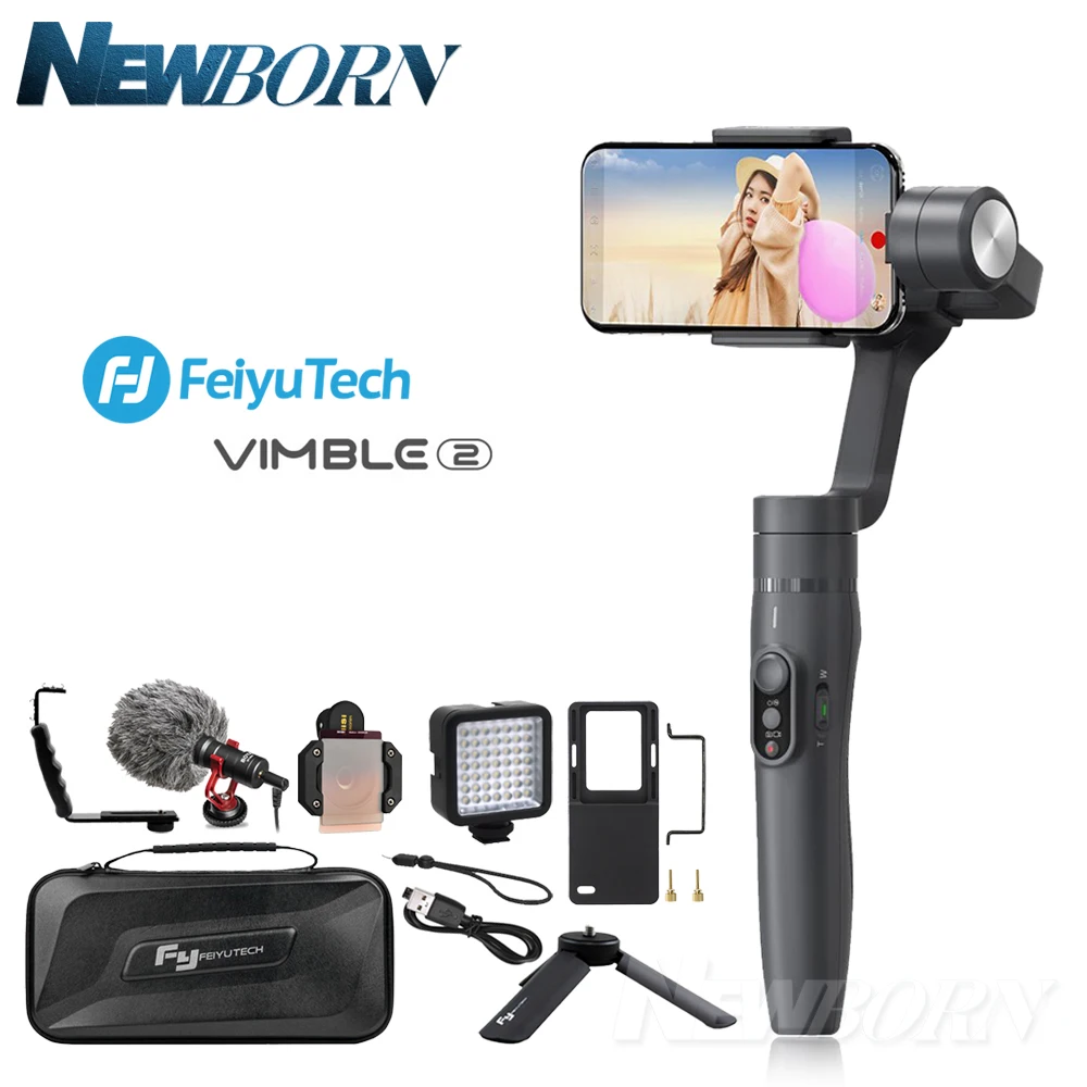 Feiyu vimble 2 vimble2 Smartphone 3-Axis Handheld Gimbal Stabilizer for iPhone X Gopro Hero sjcam c