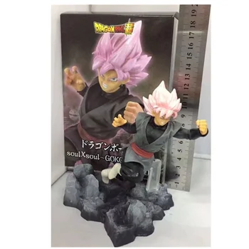 

18CM Dragon Ball Black Son Goku Toy PVC Anime Figure Saiyan Model Figures Doll Decoration Kids Gift Z19