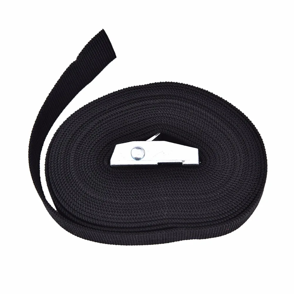 1-4 M Width Nylon Pack Cam Tie Down Strap Lash Luggage Bag Belt Metal Buckle 25mm