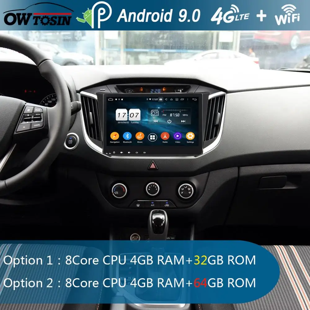 Автомагнитола с GPS Навигатором 10 1 дюйма IPS Восьмиядерный 4 Гб ОЗУ + 64 ПЗУ Android 9 0 для