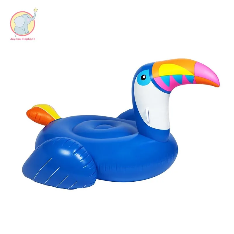 

250CM Giant Inflatable Pool Float For Adult Blue Toucan Airbed Floating Row Kids Swimming pool Wrestle Water Sport Fun Toy party