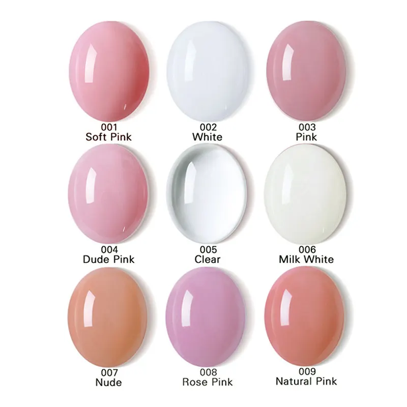 2019 جديد الاكريليك Polygel 15 غرام مانيكير عالية الجودة مسمار الفن تمديد منشئ الأظافر بولي هلام led الأشعة فوق البنفسجية غطاء الوردي بولي جيل للأظا...