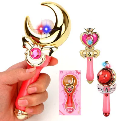 

Anime Sailor Moon Tsukino Usagi Moon Magic Wand Loving Wand Star Moon Wands Cosplay Accessories Gift Toys