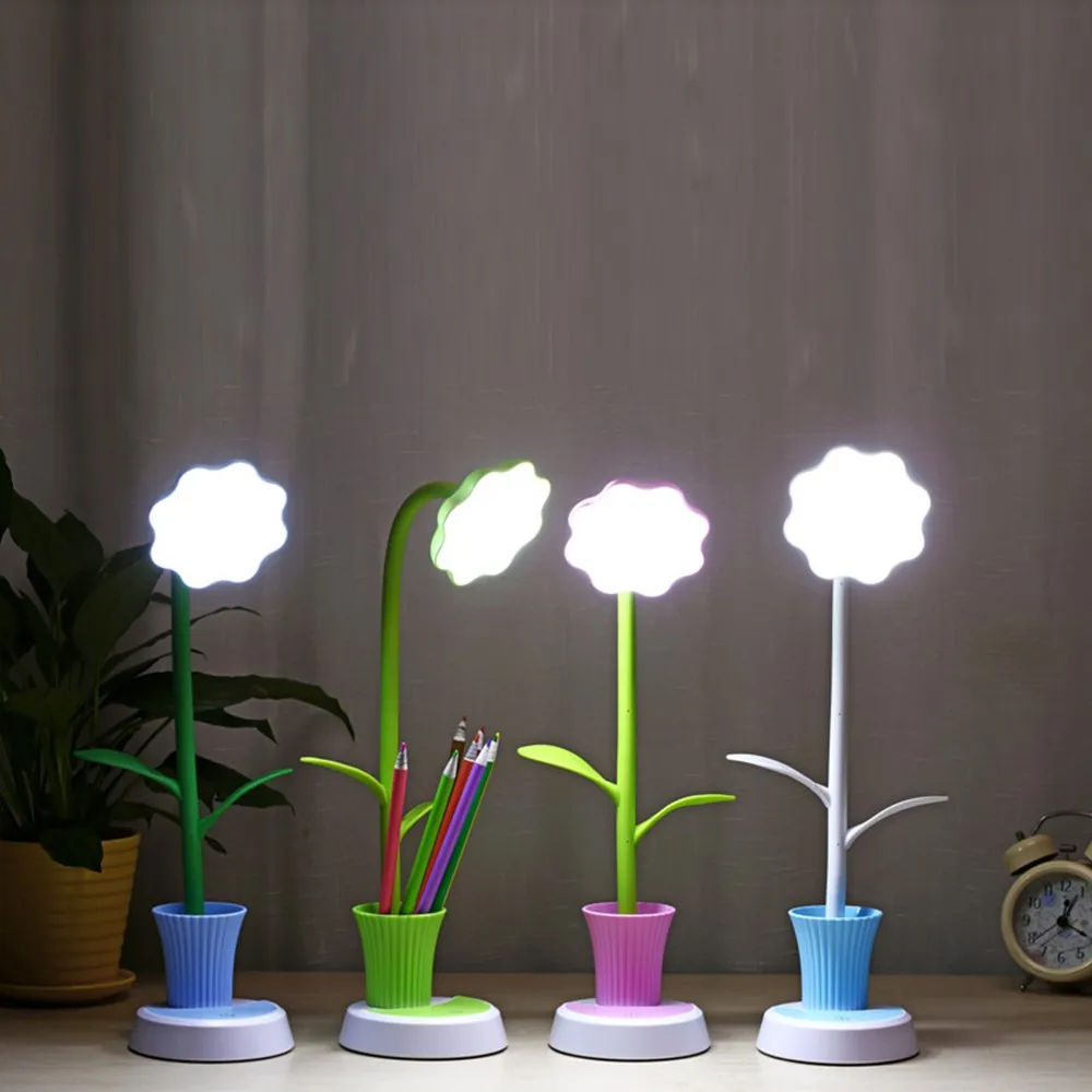 

Creative Eye Protection Rechargeable Sunflower LED Table Lamp Mini Usb Charging Folding Adjustable Eye Protection Reading Light