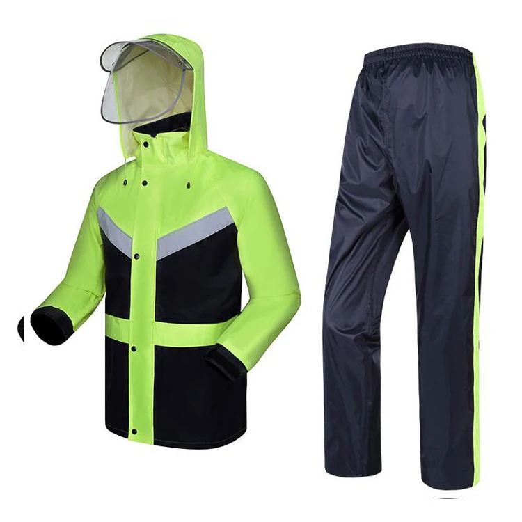 New High visibility fashion rain gear rain coat reflective jacket