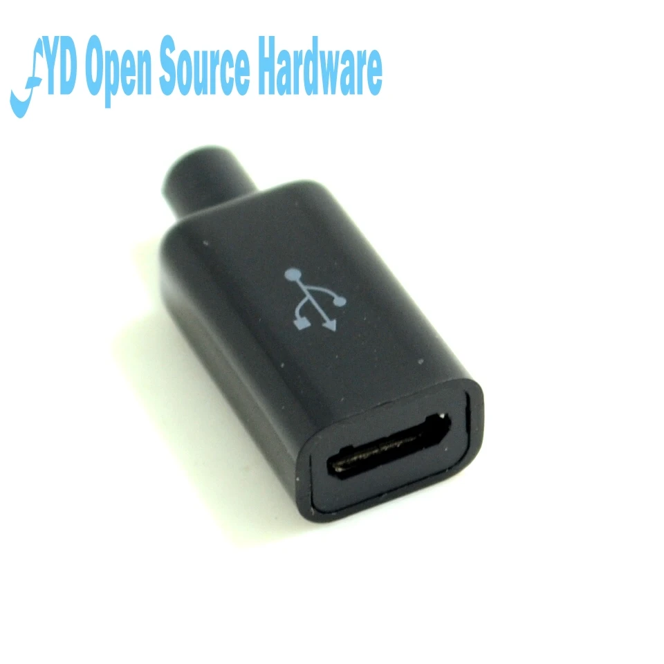 1pcs MICRO 5P plug with housing full set of mini USB male wire rod with a shell set