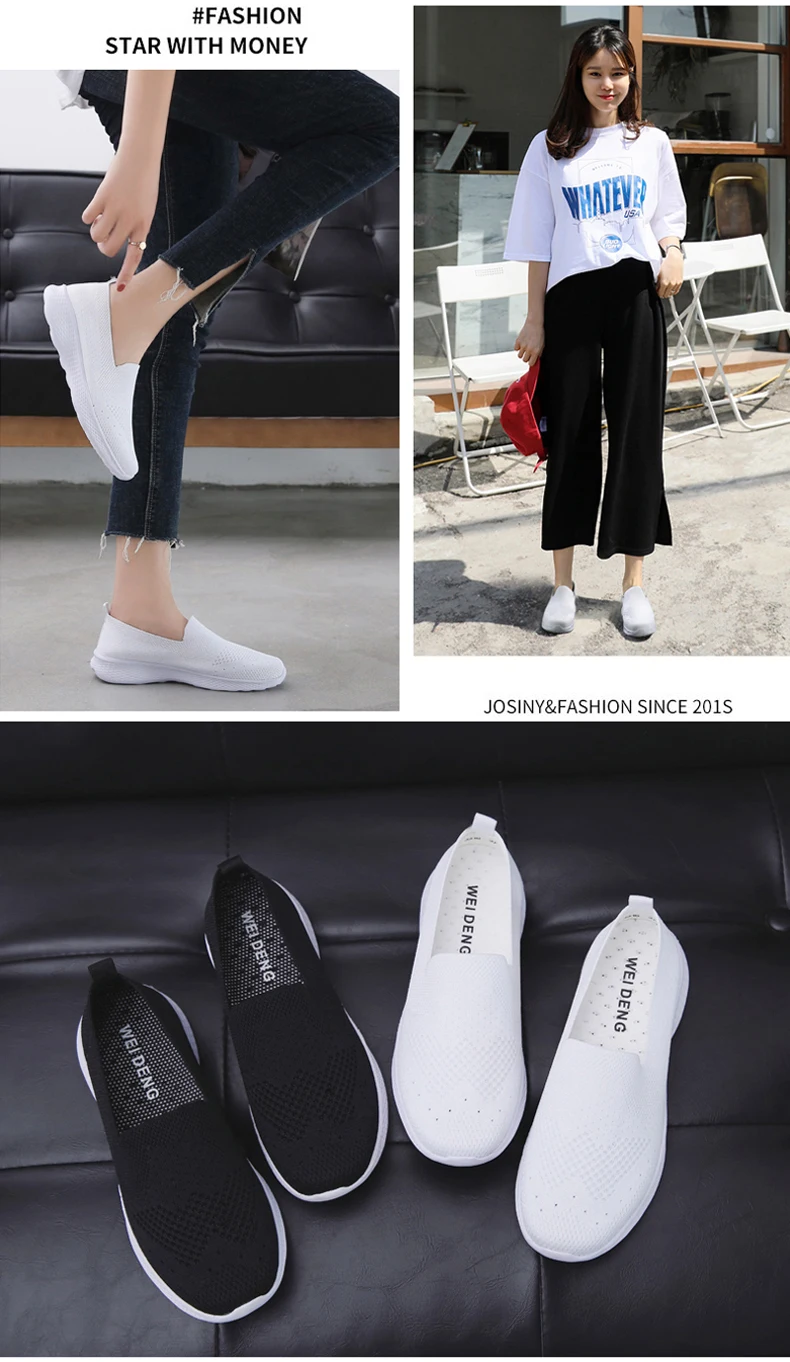 2019 Spring women flat sneakers shoes women Breathable Mesh flat shoes ballet flats female slip on flats loafers shoes (10)