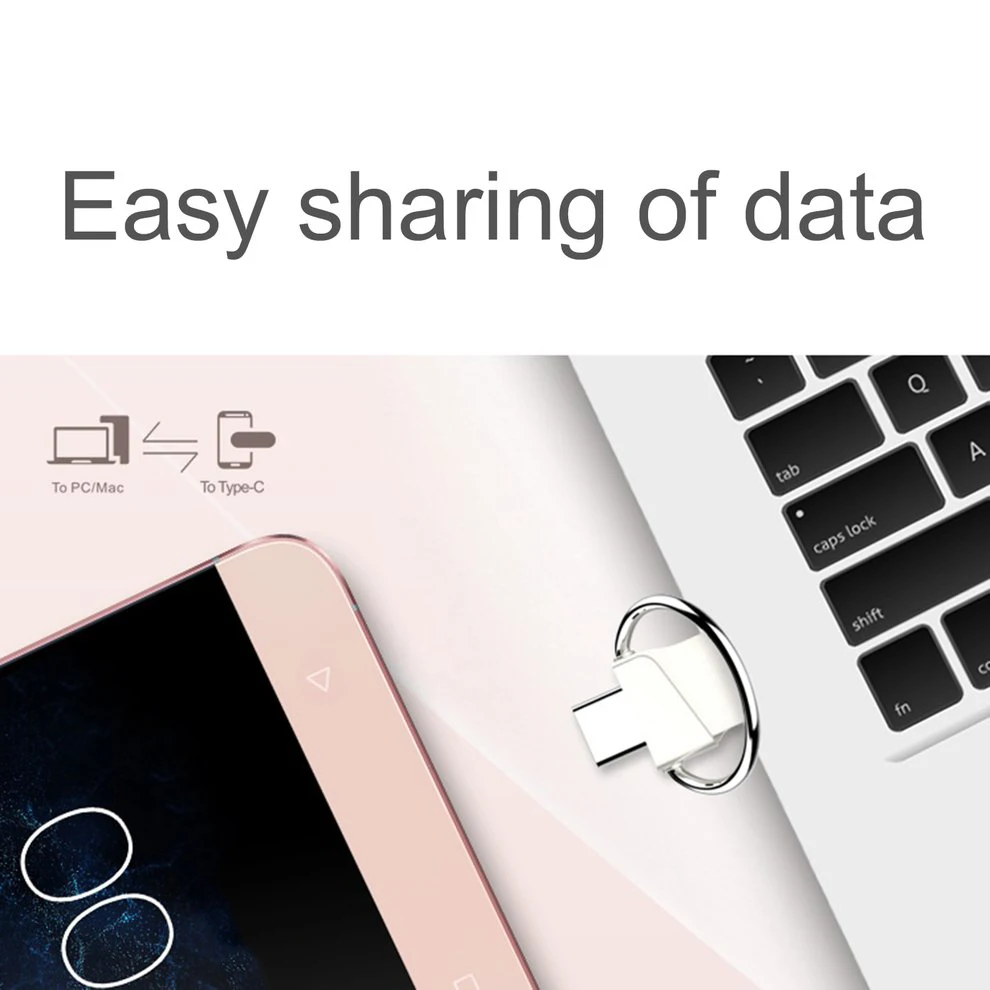 

5pcs CU66 Type C USB 3.0 OTG Flash Drive Mini Portable Pendrive Smart Phone Pen Drive Dual Purpose U-Disk For PC Phone 16GB