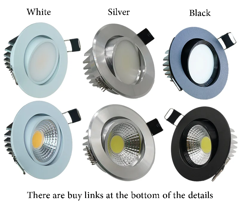 9 Вт затемнения встраиваемые светодиодный потолочный светильник DHL AC90-260v 12 В Теплый Холодный белый пятно светло-серебристый оболочки светодиодный светильники светодиодный свет кри УДАРА